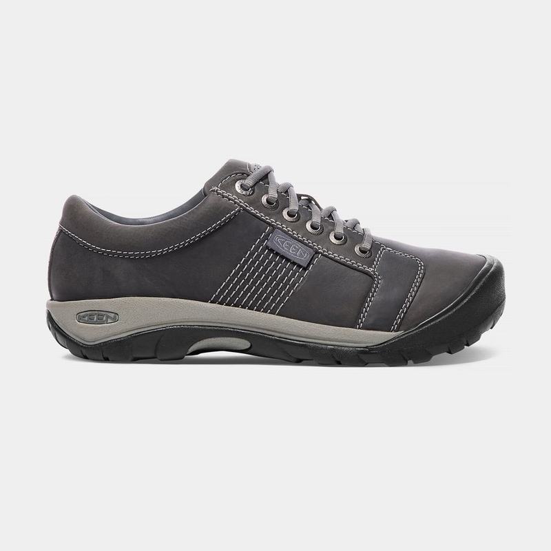 Discount Keen Austin Leather Lace-up Mens Casual Shoes Grey (7250-ELSHU)